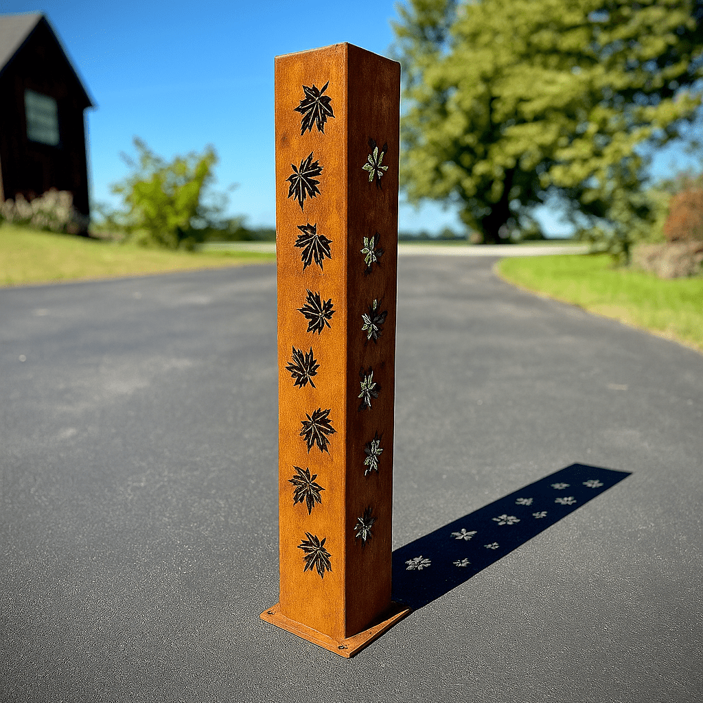 Autumn Glow Luminary Collection - Solar Pillars - autumn solar lights - fall - Northern Forge, LLC