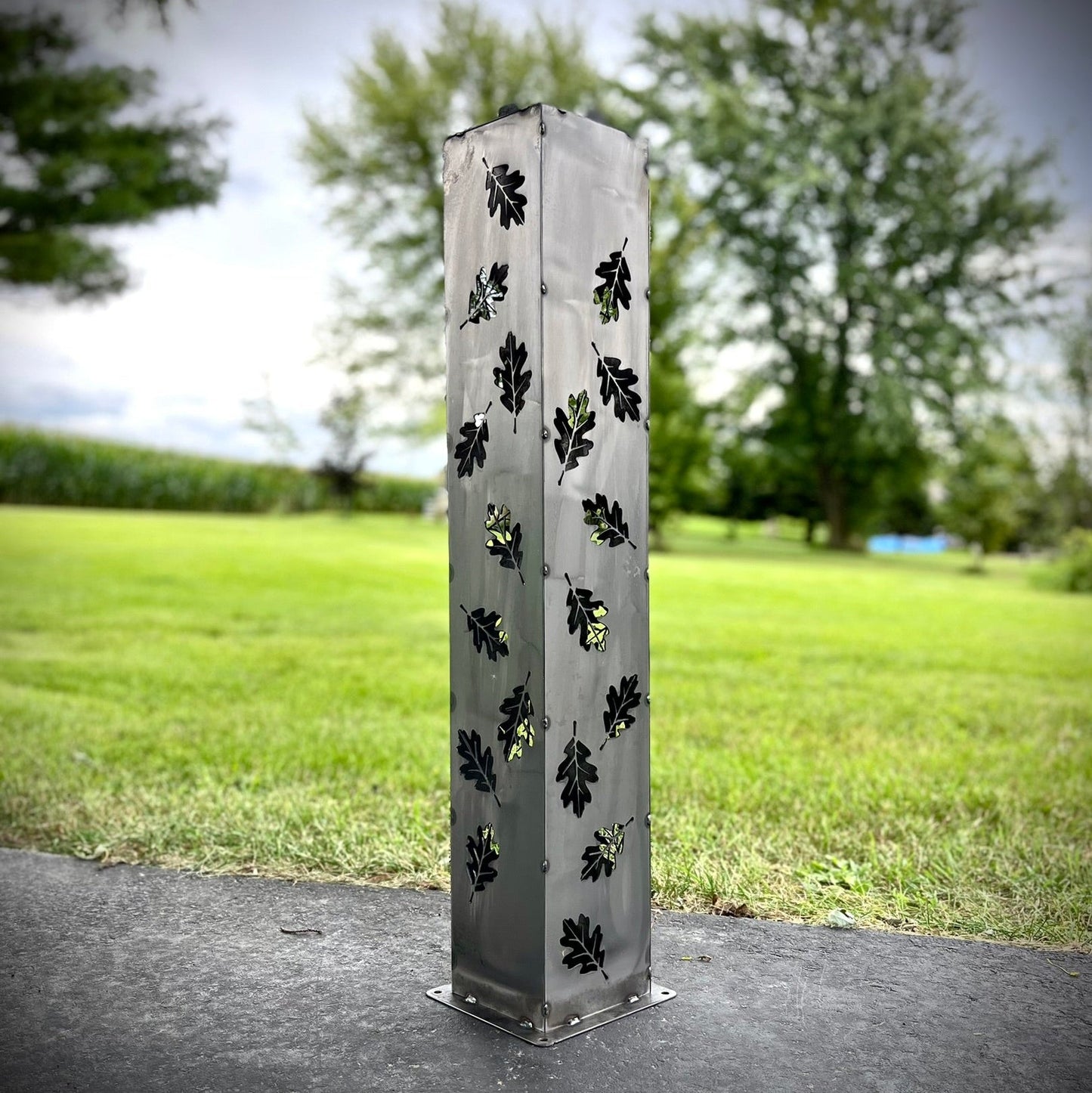 Autumn Glow Luminary Collection - Solar Pillars - autumn solar lights - fall - Northern Forge, LLC