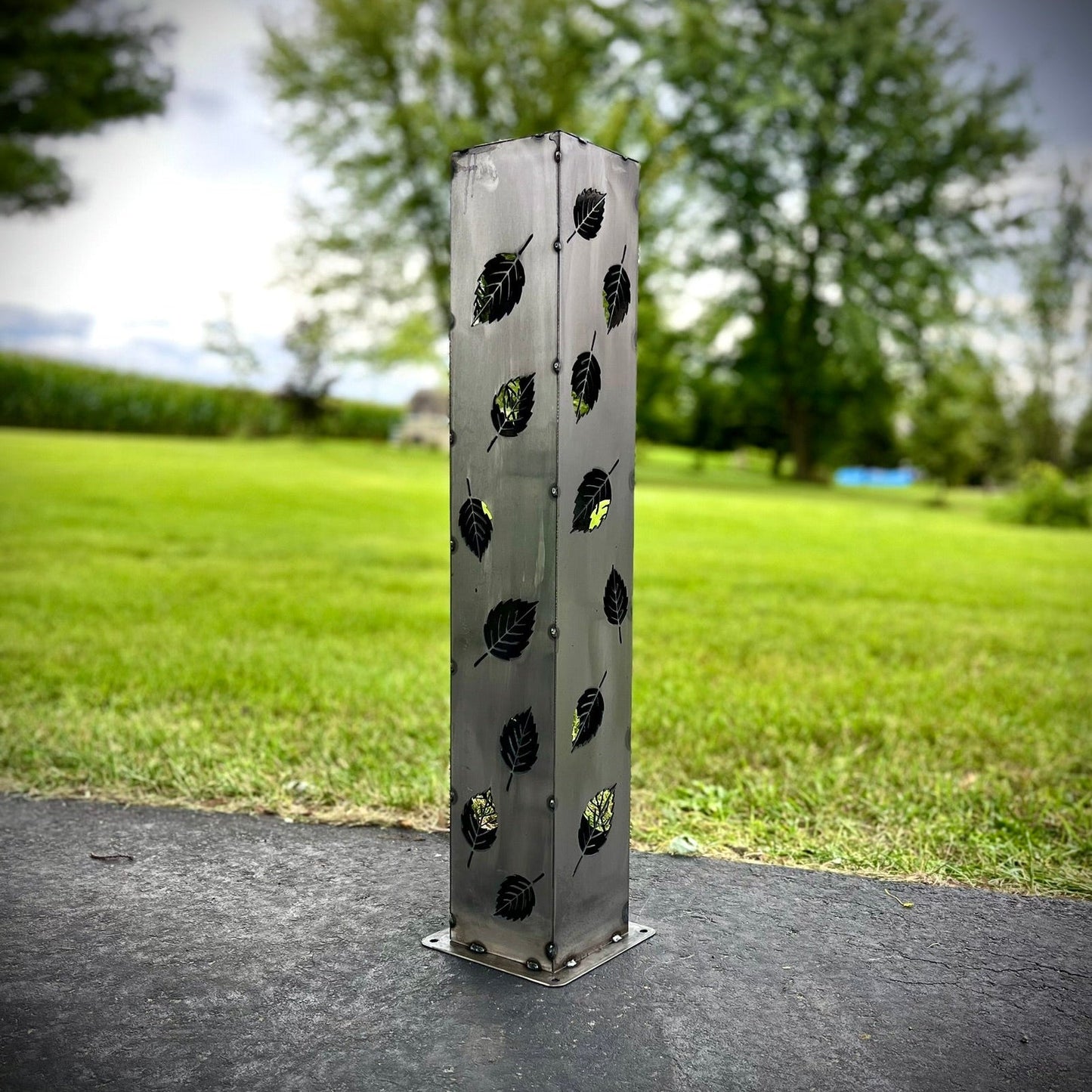 Autumn Glow Luminary Collection - Solar Pillars - autumn solar lights - fall - Northern Forge, LLC