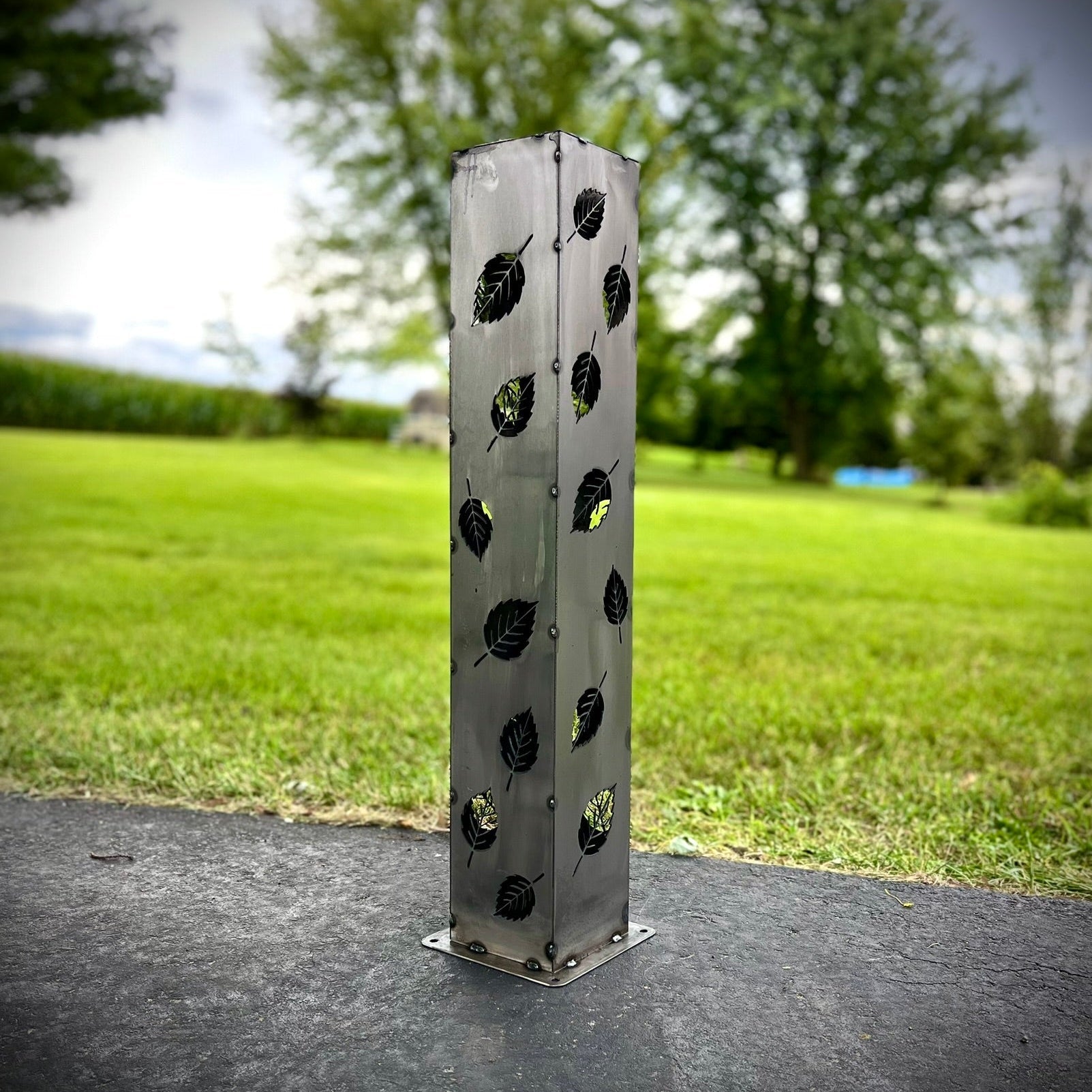 Autumn Glow Luminary Collection - Solar Pillars - autumn solar lights - fall - Northern Forge, LLC