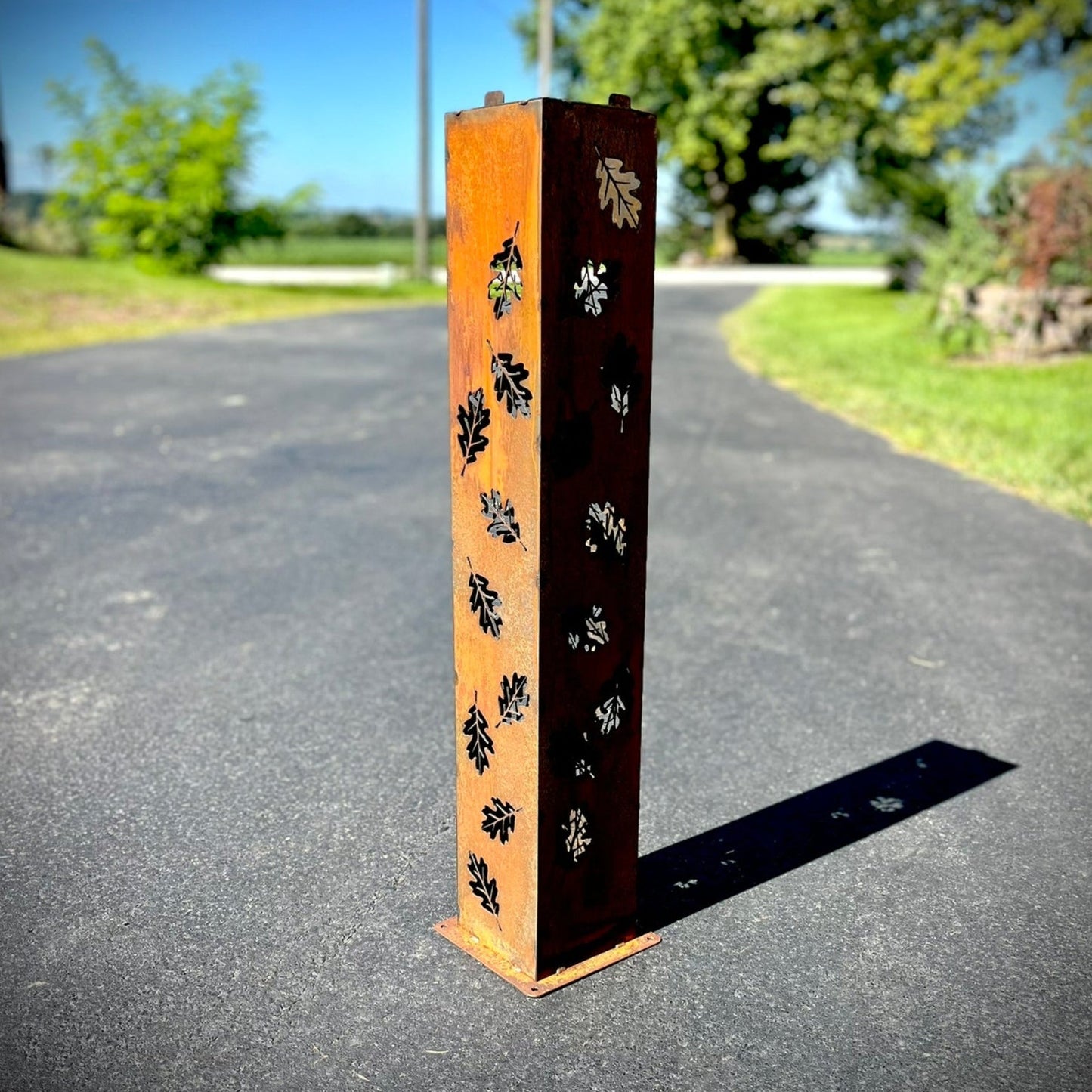 Autumn Glow Luminary Collection - Solar Pillars - autumn solar lights - fall - Northern Forge, LLC