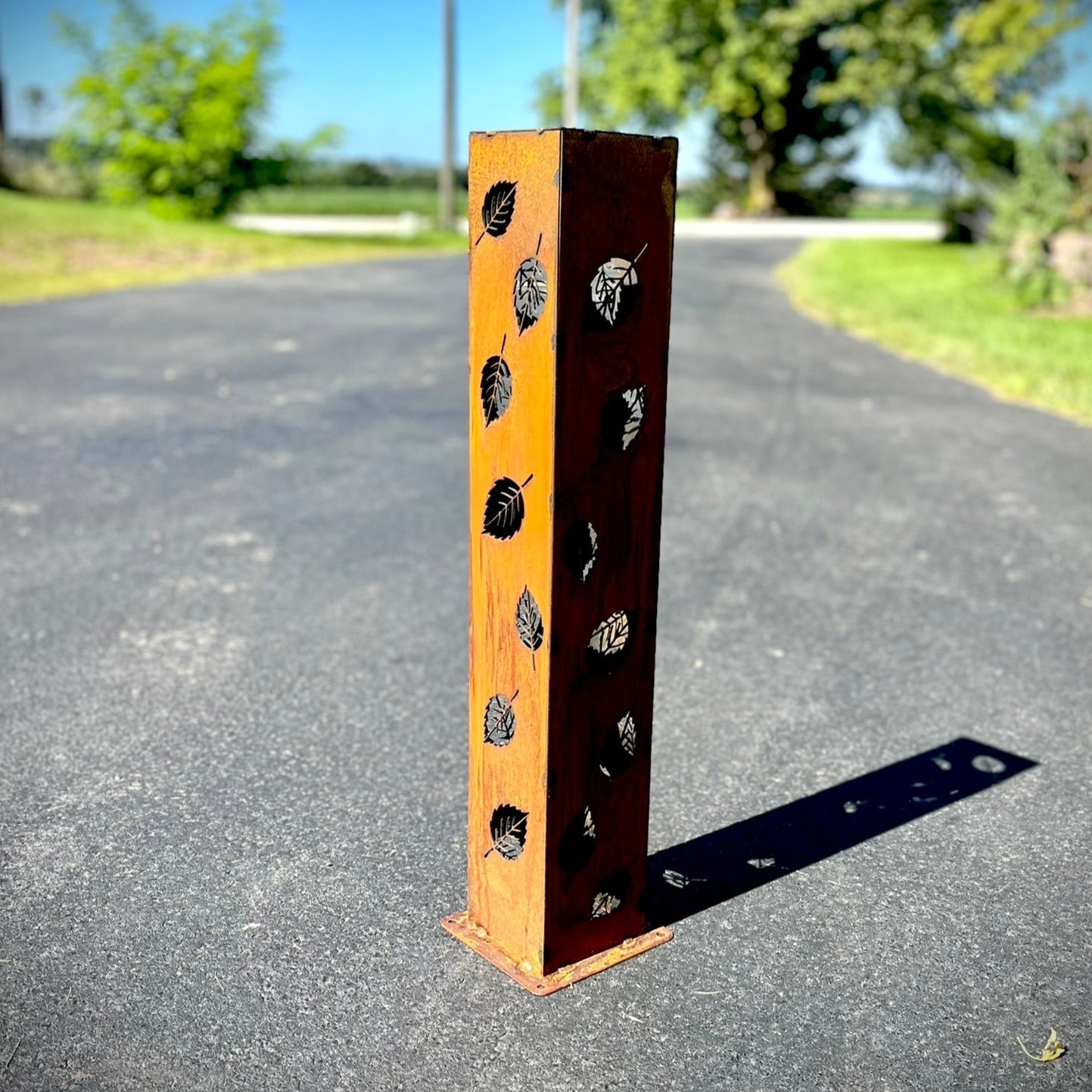 Autumn Glow Luminary Collection - Solar Pillars - autumn solar lights - fall - Northern Forge, LLC