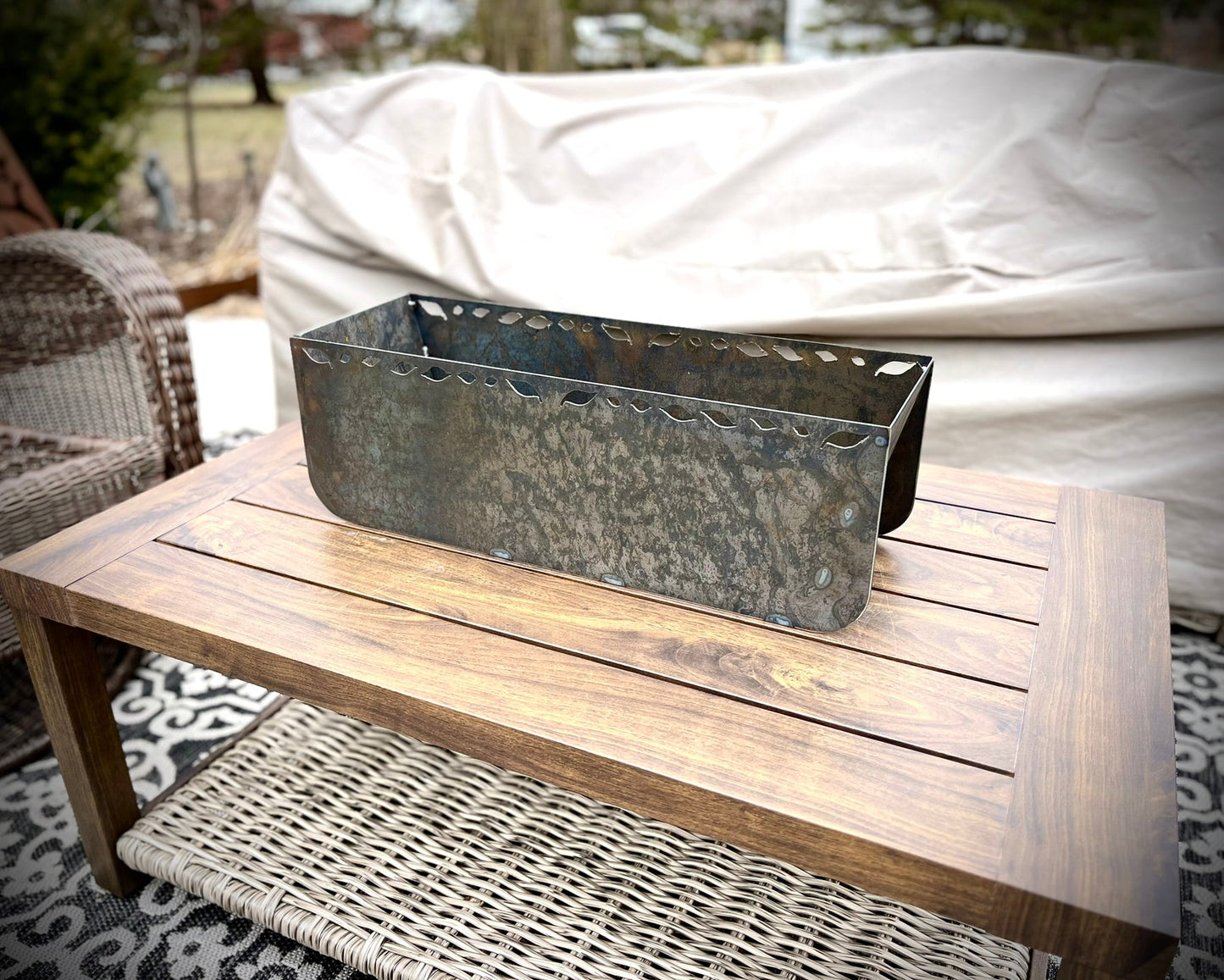 Corten Steel Window Box Planter - Multiple Sizes - corten planter - corten pond - Northern Forge, LLC