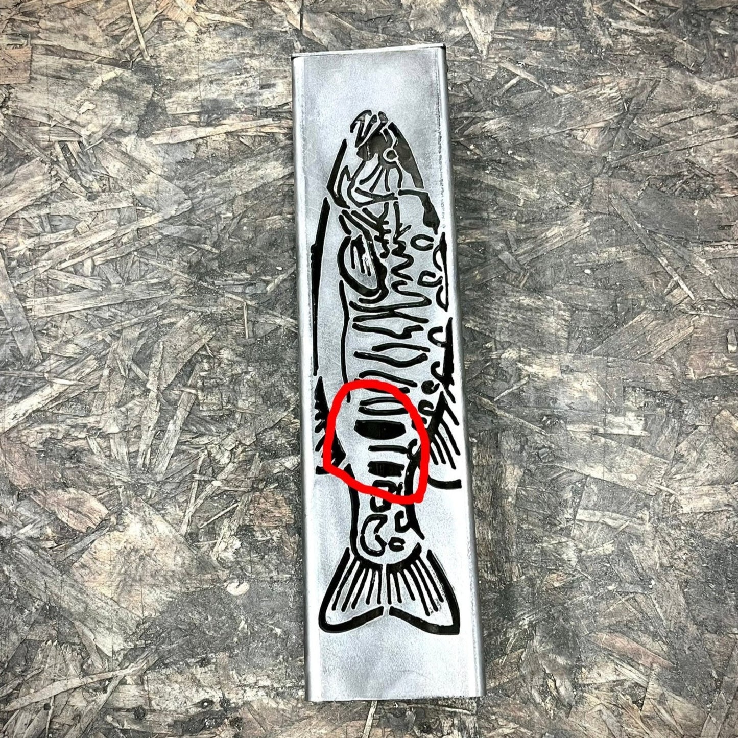 DEFECT - Smallmouth Bass Pillar Luminary w/ Solar Cap (Copy) - defect - landscape lighting - Northern Forge, LLC