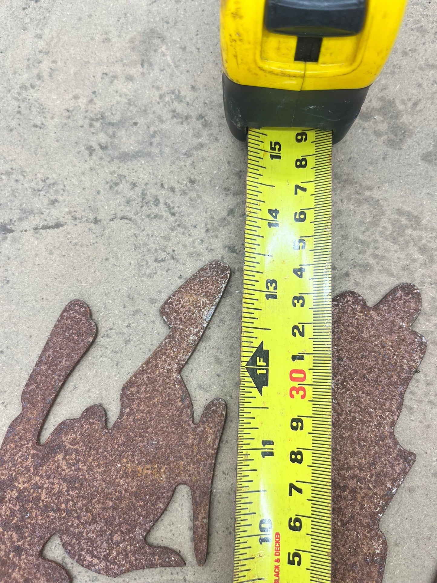 DISPLAY - Rusty Steel Pine Tree - defect - Northern Forge, LLC