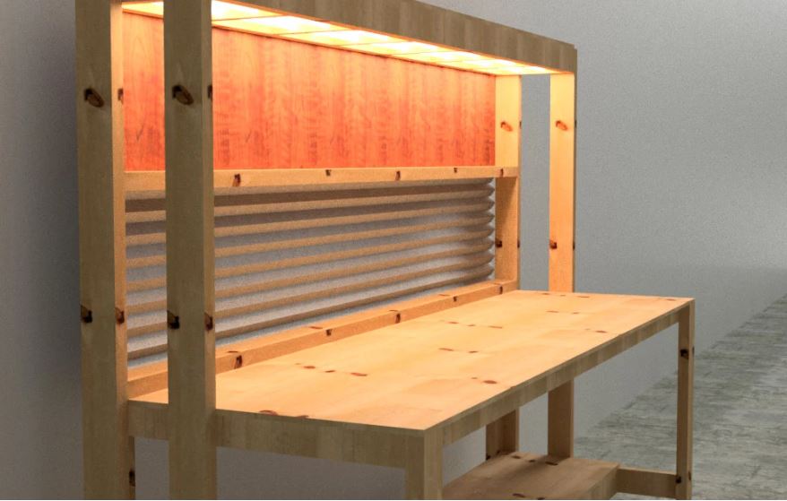 DIY Simple 8 - foot Work Bench Build Plans - Digital Step - by - Step PDF - 8 foot work bench - Build Plans - Northern Forge, LLC