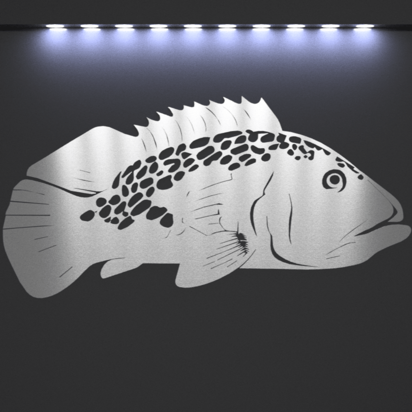 Goliath Grouper Wall Art - Steel - beach house art - cabin sign - Northern Forge, LLC