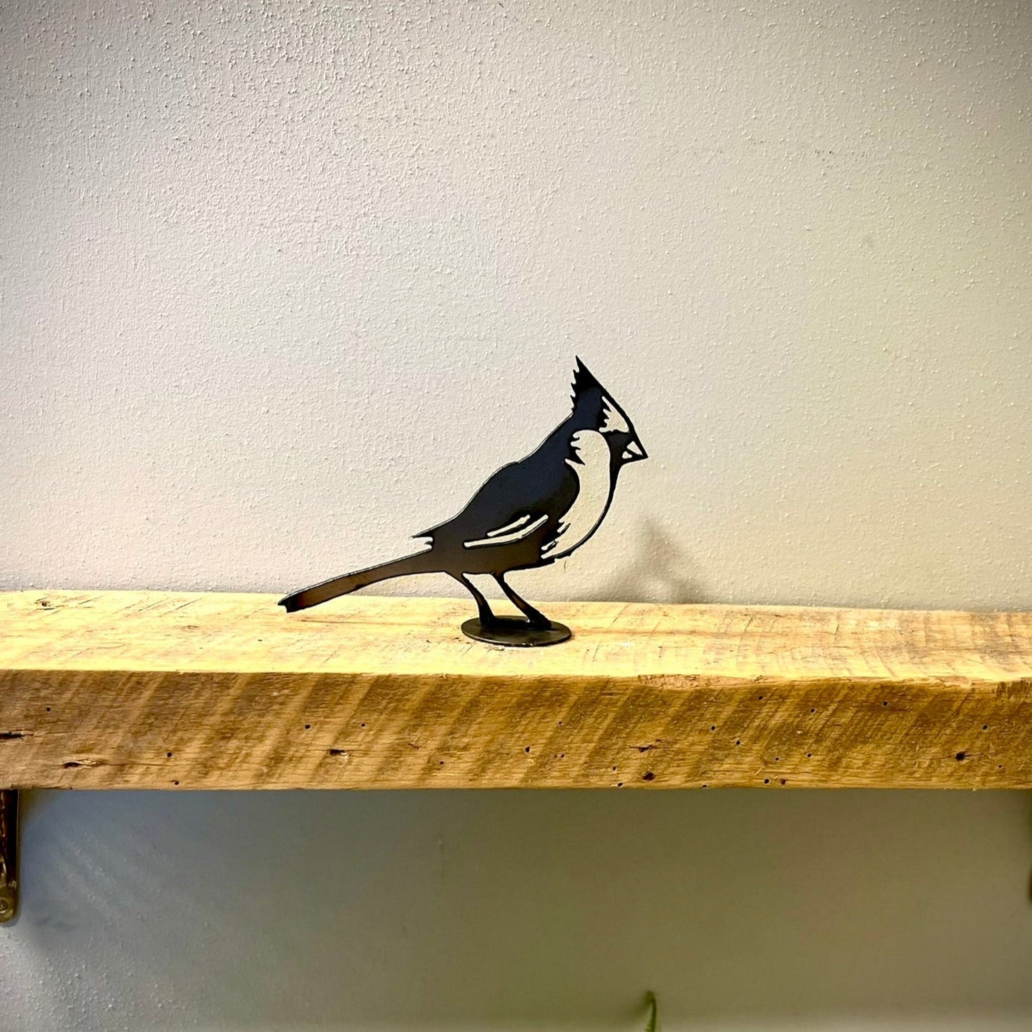 Metal Cardinal - Mantel - bird art - bird for mantel - Northern Forge, LLC
