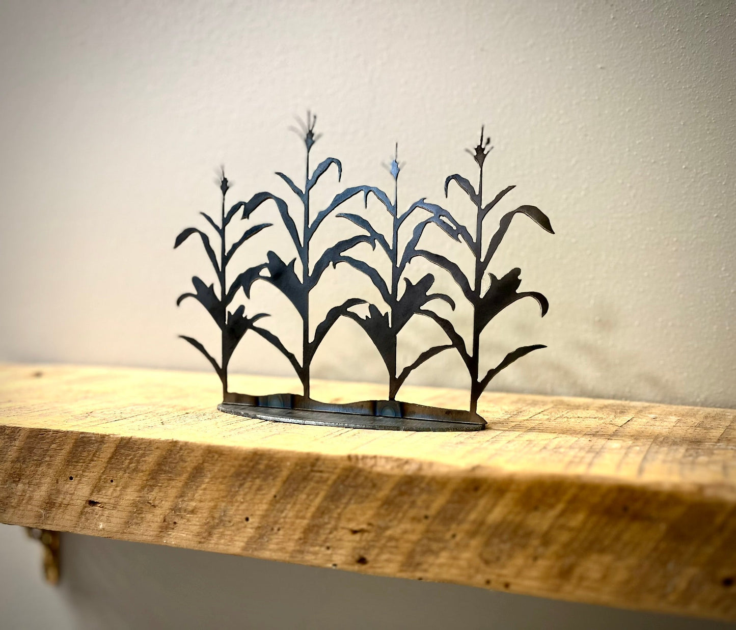 Metal Cornfield - Mantel - cabin decor - cows for mantel - Northern Forge, LLC