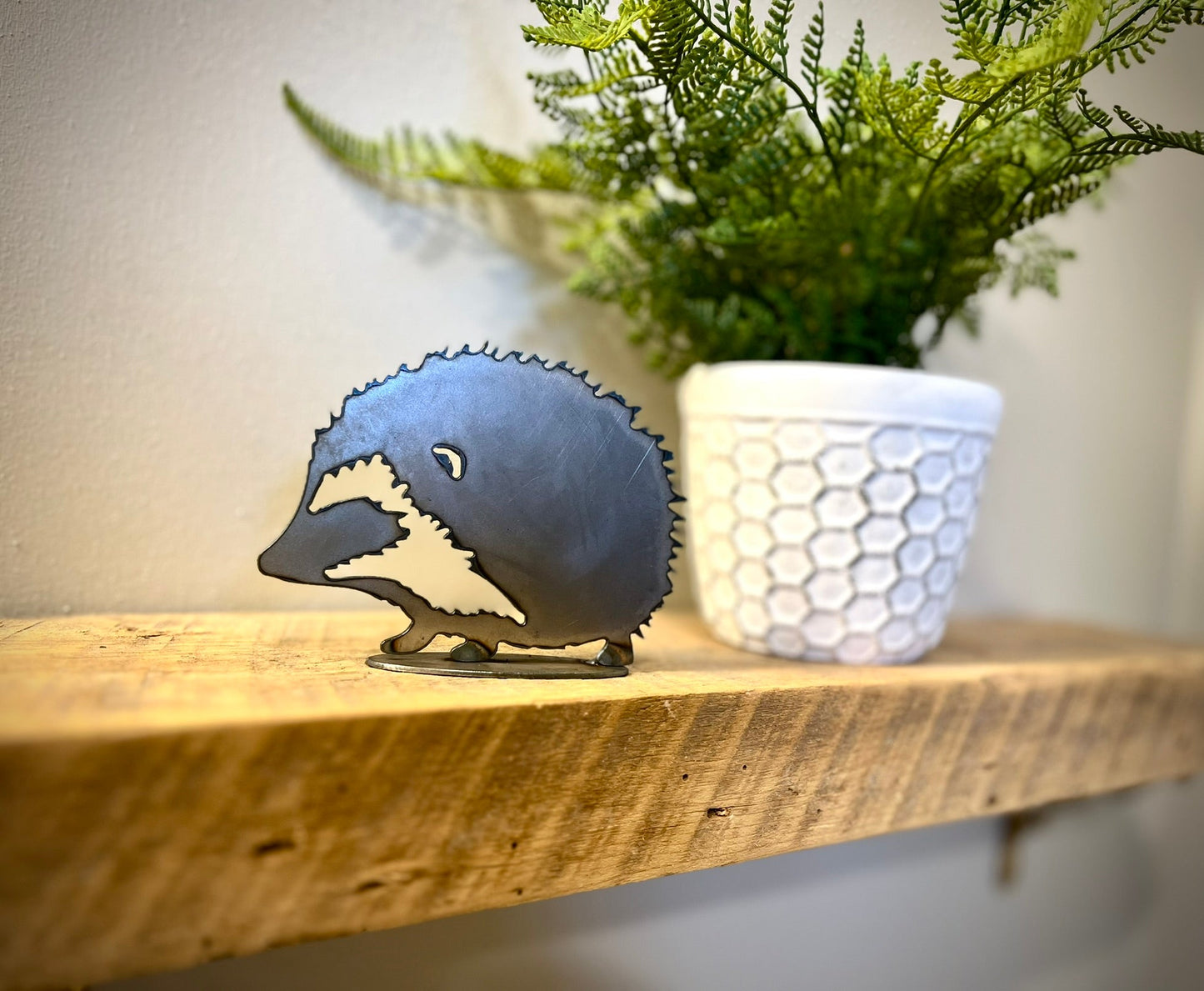 Metal Hedgehog - Mantel - hedgehog gift - home - Northern Forge, LLC