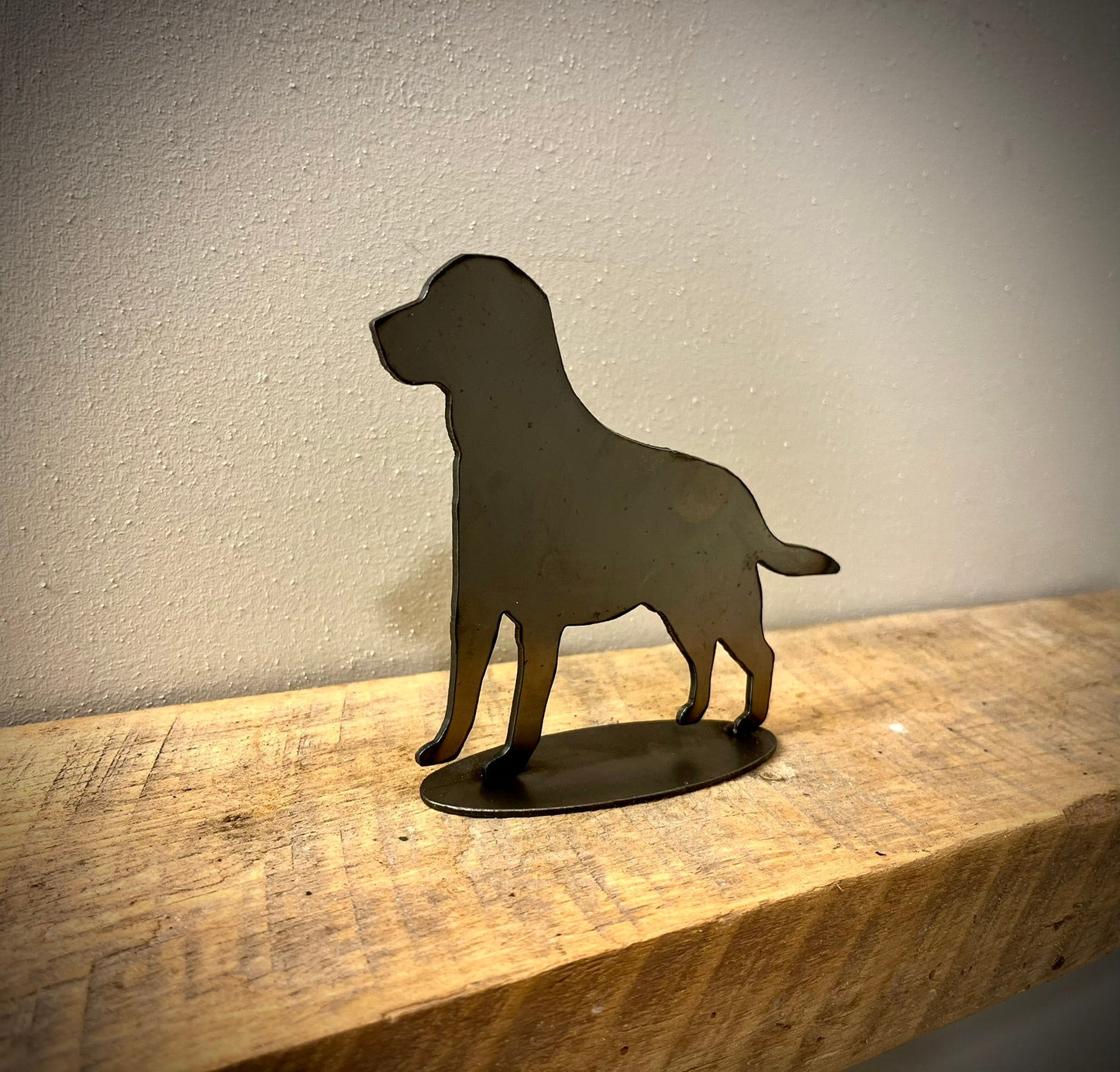 Metal Labrador Dog - Mantel - cabin decor - dog gift - Northern Forge, LLC