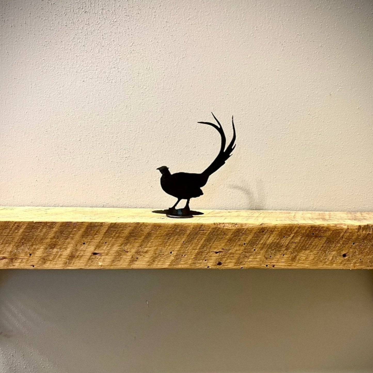 Metal Pheasant - Mantel - cabin decor - deer for mantel - Northern Forge, LLC