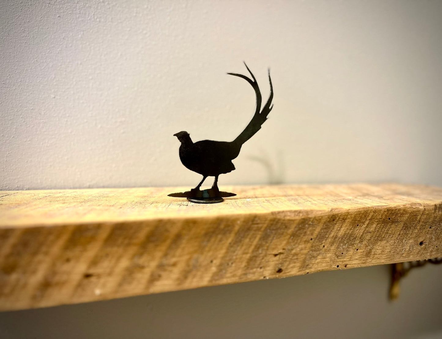 Metal Pheasant - Mantel - cabin decor - deer for mantel - Northern Forge, LLC