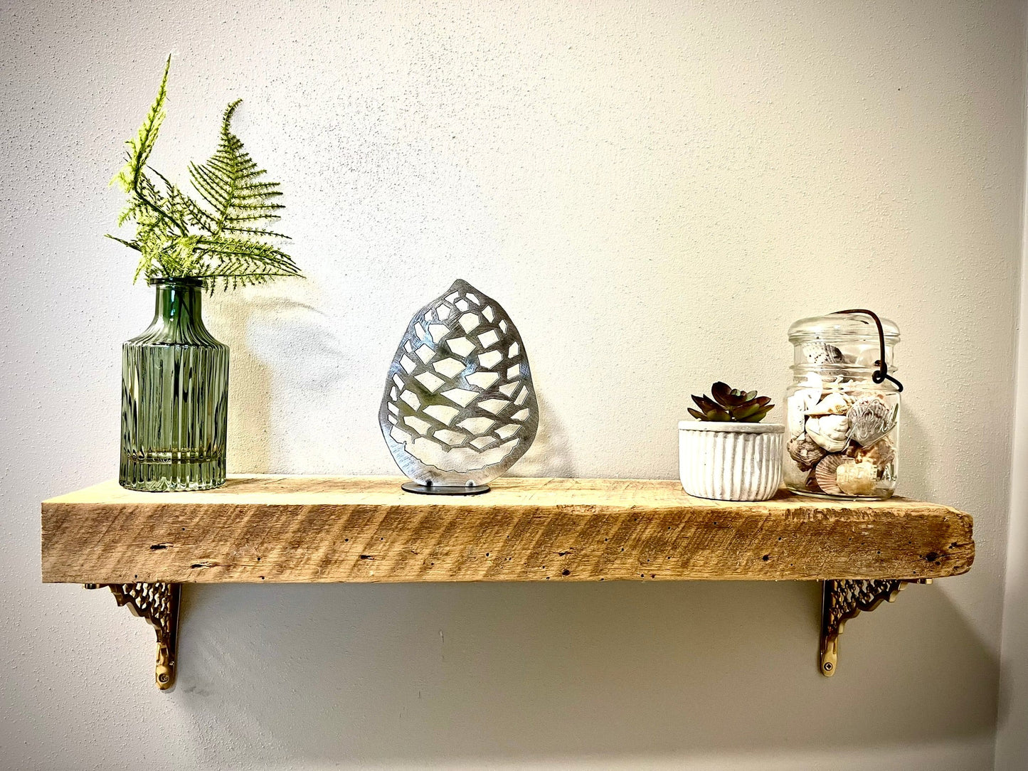 Metal Pine Cone - Mantel - creepy tree decor - dead tree mantel - Northern Forge, LLC