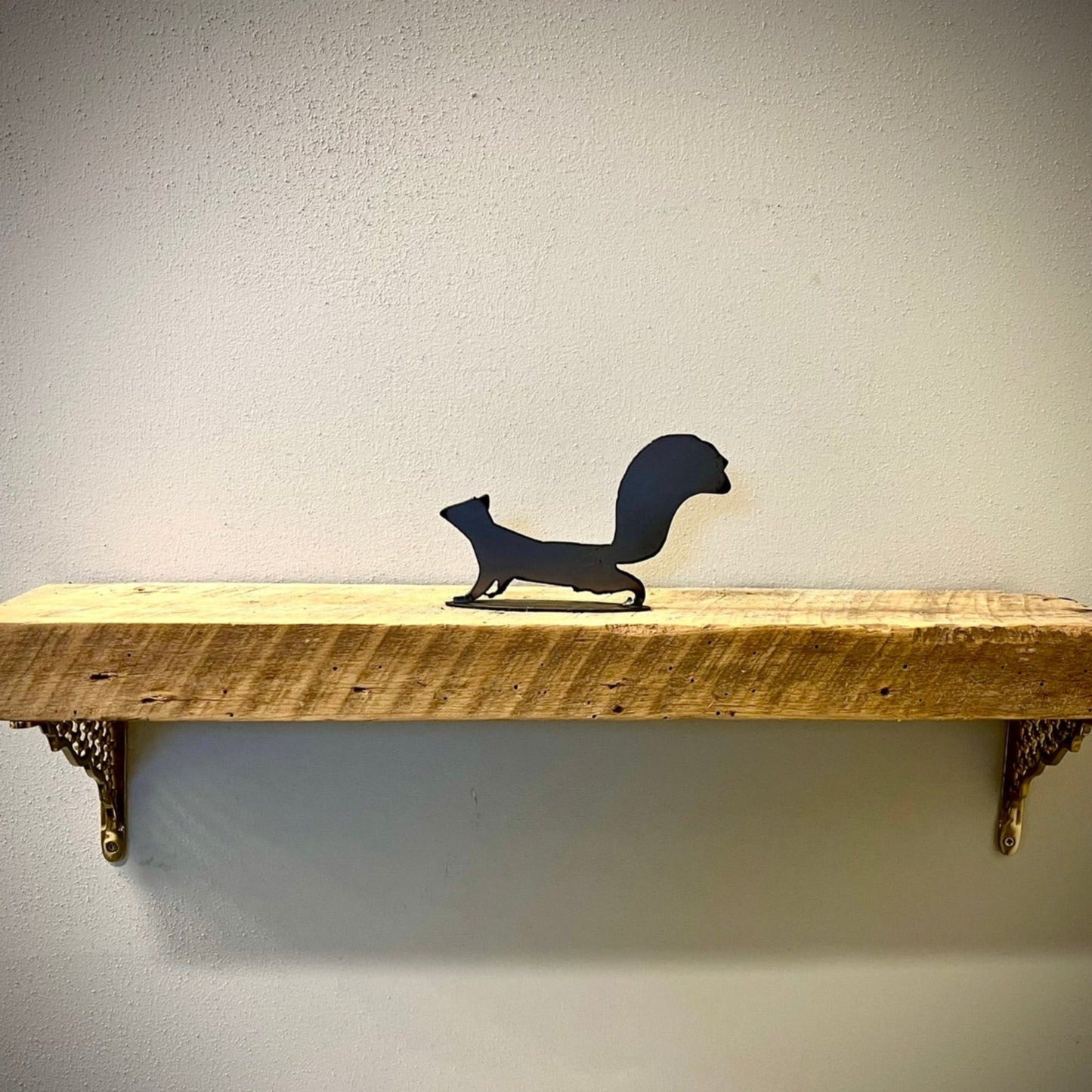 Metal Red Squirrel - Mantel - bird for mantel - chipmunk decor - Northern Forge, LLC