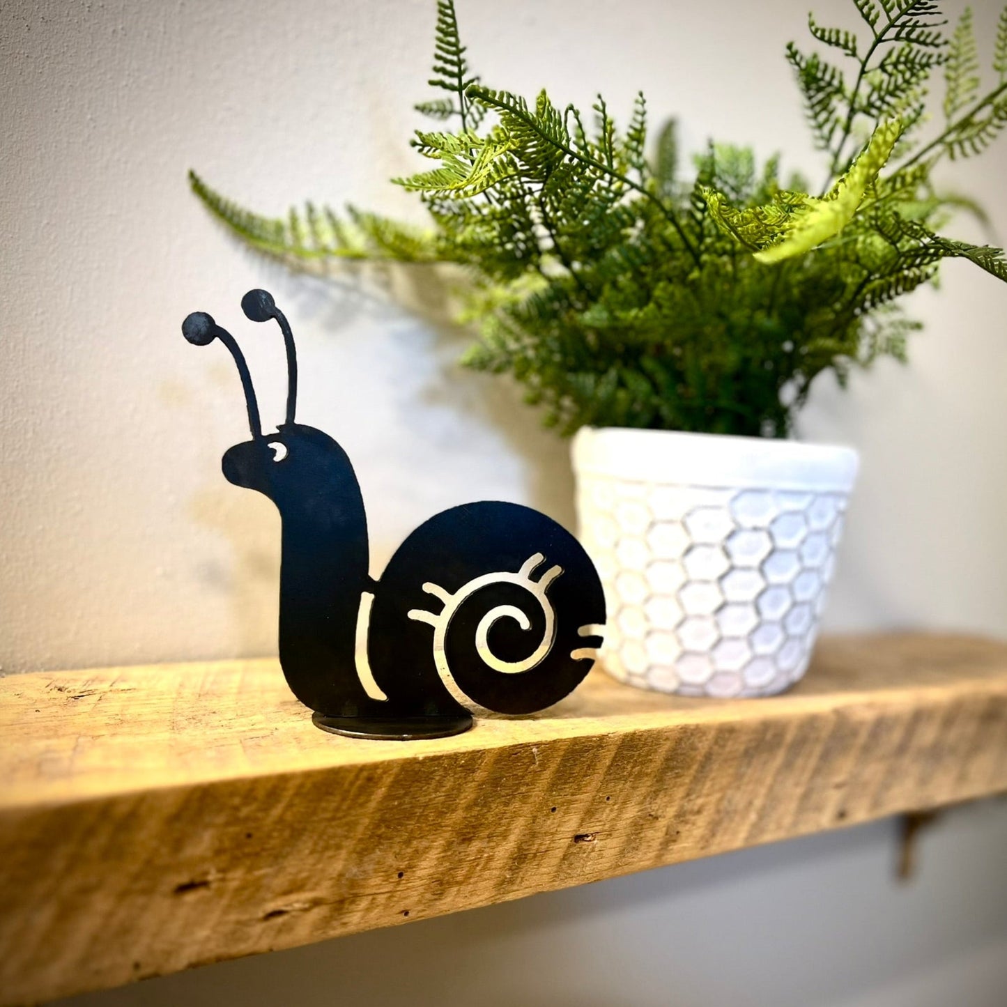 Metal Snail - Mantel - home - home decor - Northern Forge, LLC