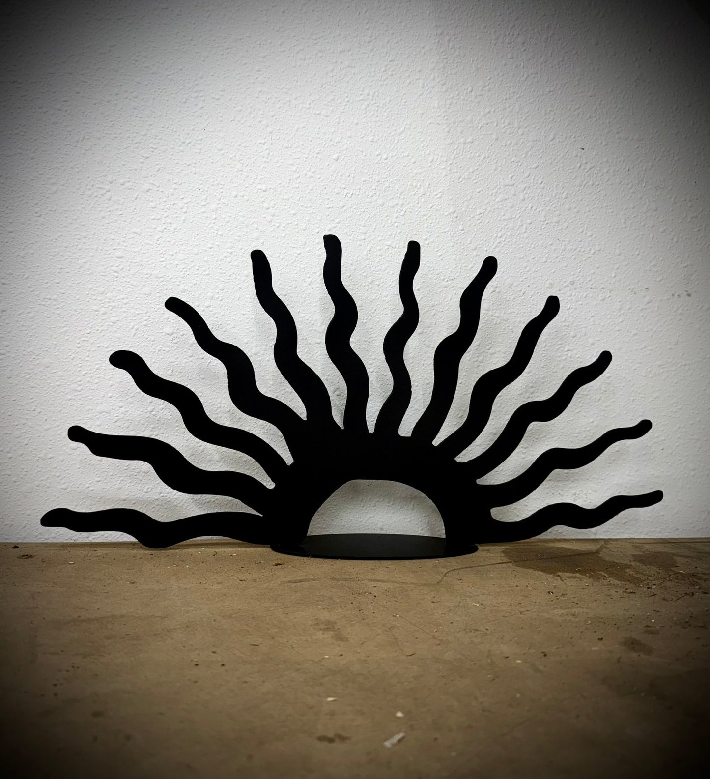 Metal Whacky Sun - Mantel - beach decor - beach metal art - Northern Forge, LLC