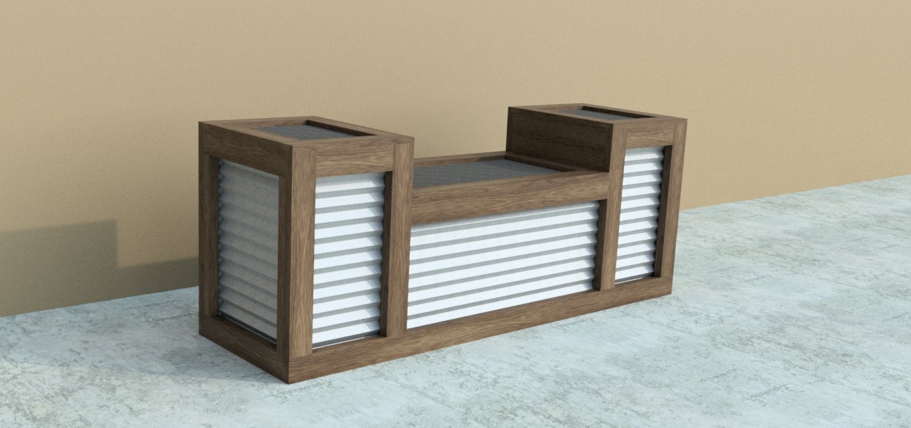 Multi - Level Corrugated Raised Planter Box DIY Build Plans, Raised Garden Bed - Build Plans - corner garden bed - Northern Forge, LLC