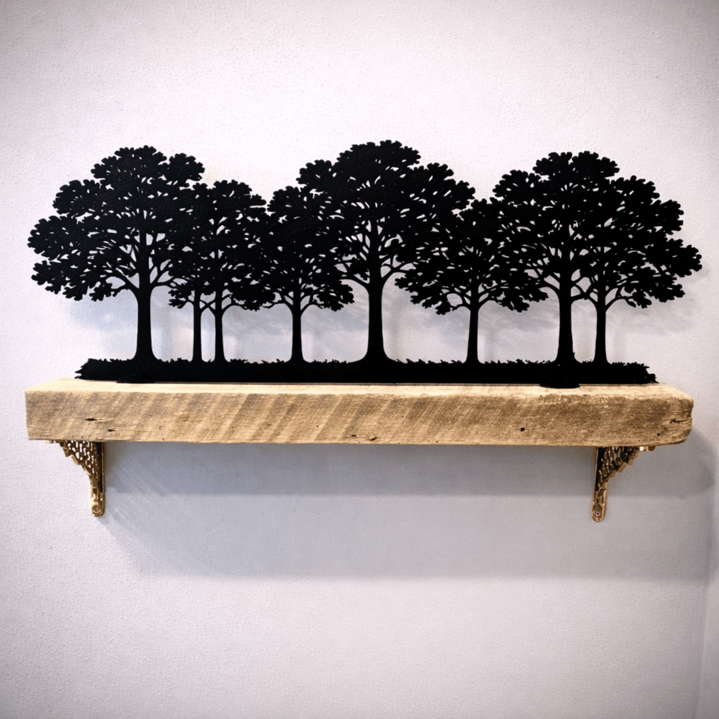Oak Forest Shelf Silhouette - Standing - christmas - home - Northern Forge, LLC
