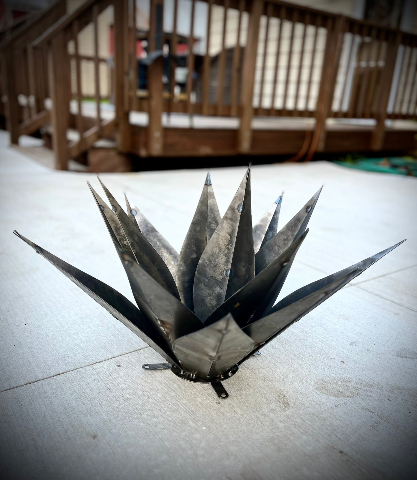 Steel Agave Plant - garden - garden art - Northern Forge, LLC