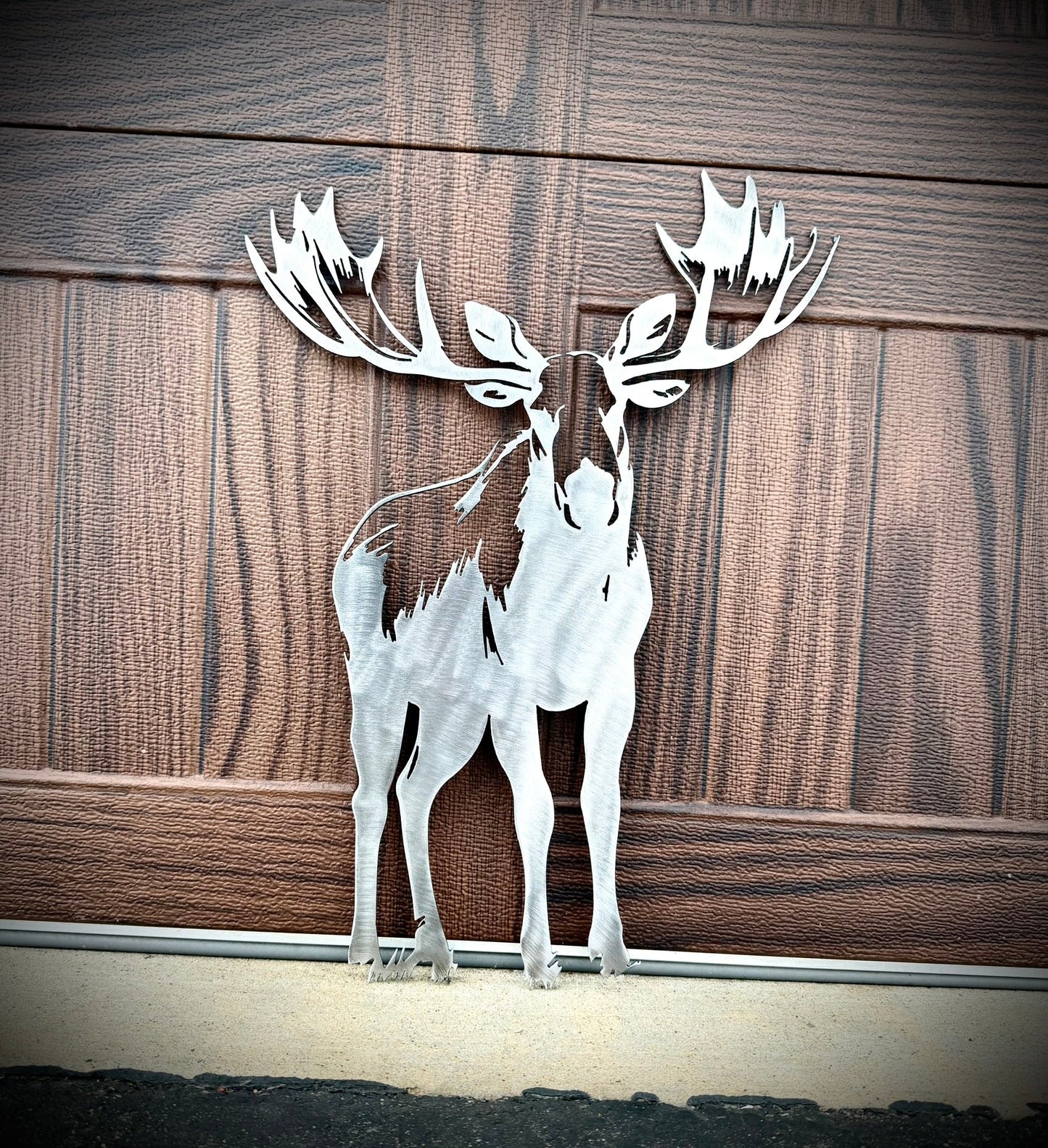 Steel Bull Moose Wall Art - hunting - hunting decor - Northern Forge, LLC