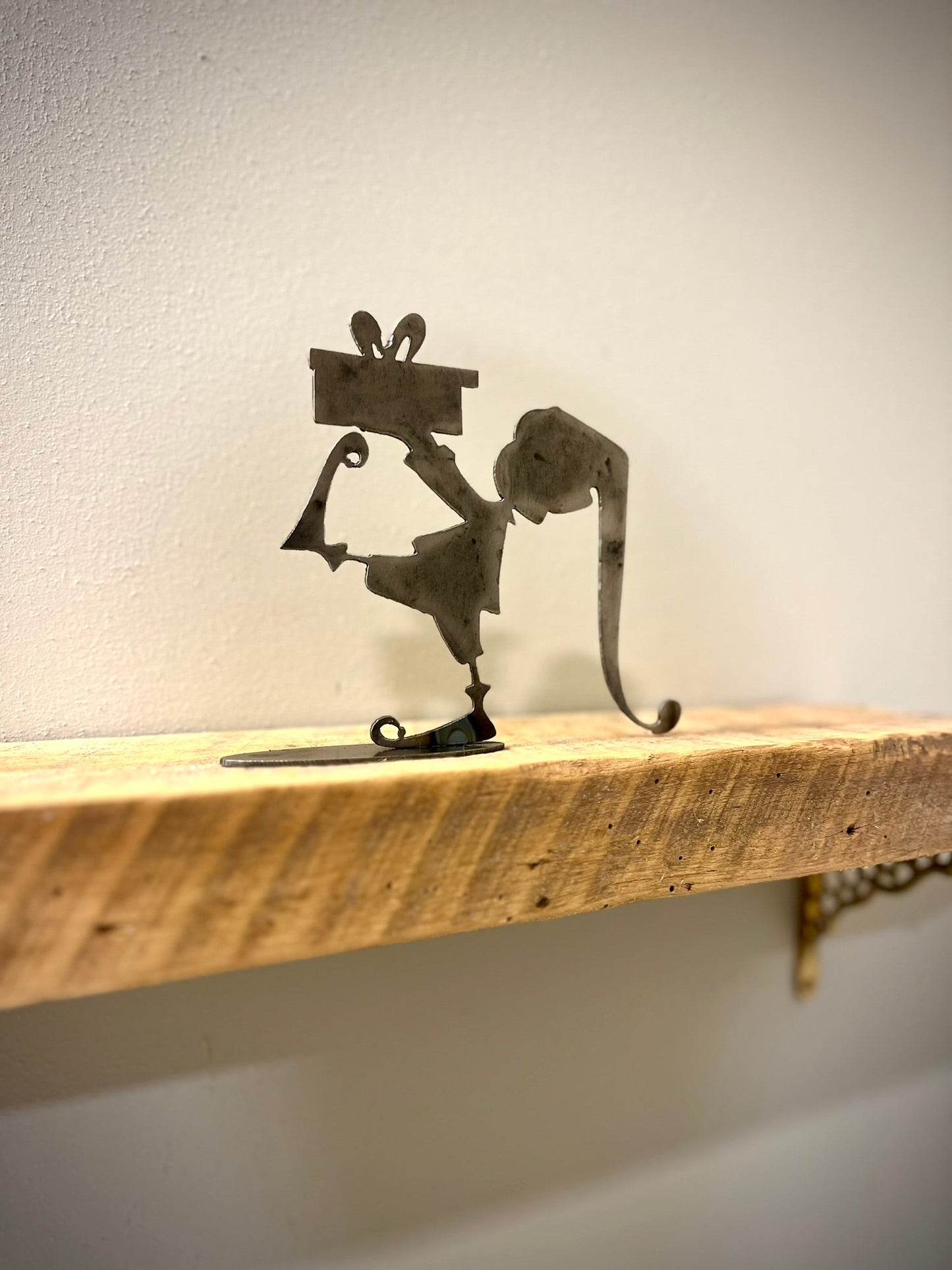 Steel Christmas Elf - Mantel - christmas - christmas decor - Northern Forge, LLC