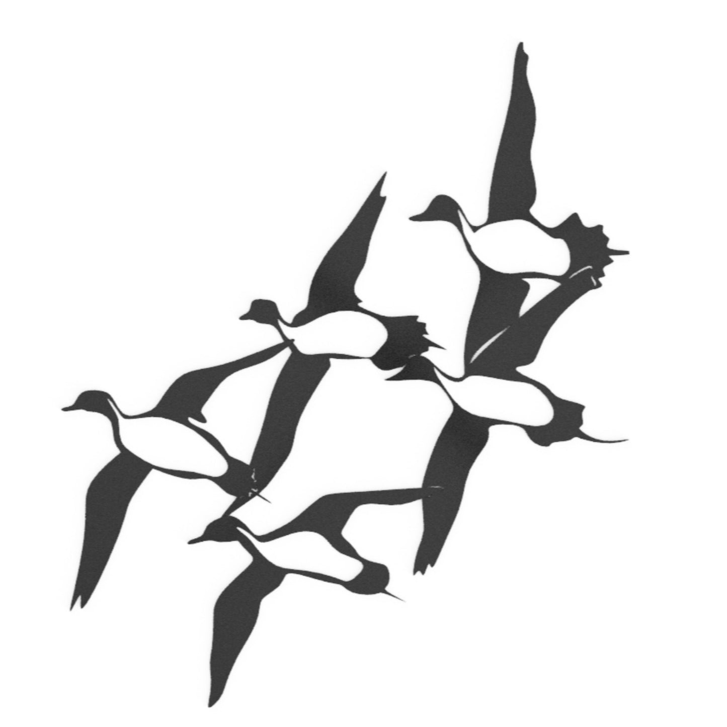 Steel Flock of Pintail Ducks | Wall Art - duck decals - flock ducks decal - Northern Forge, LLC