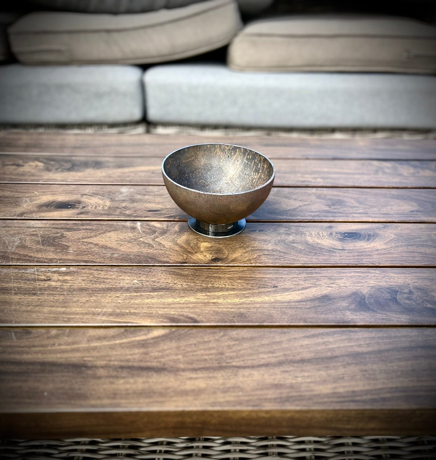 Steel Herb Planter Bowls - Multiple Sizes - corten planter - corten pond - Northern Forge, LLC
