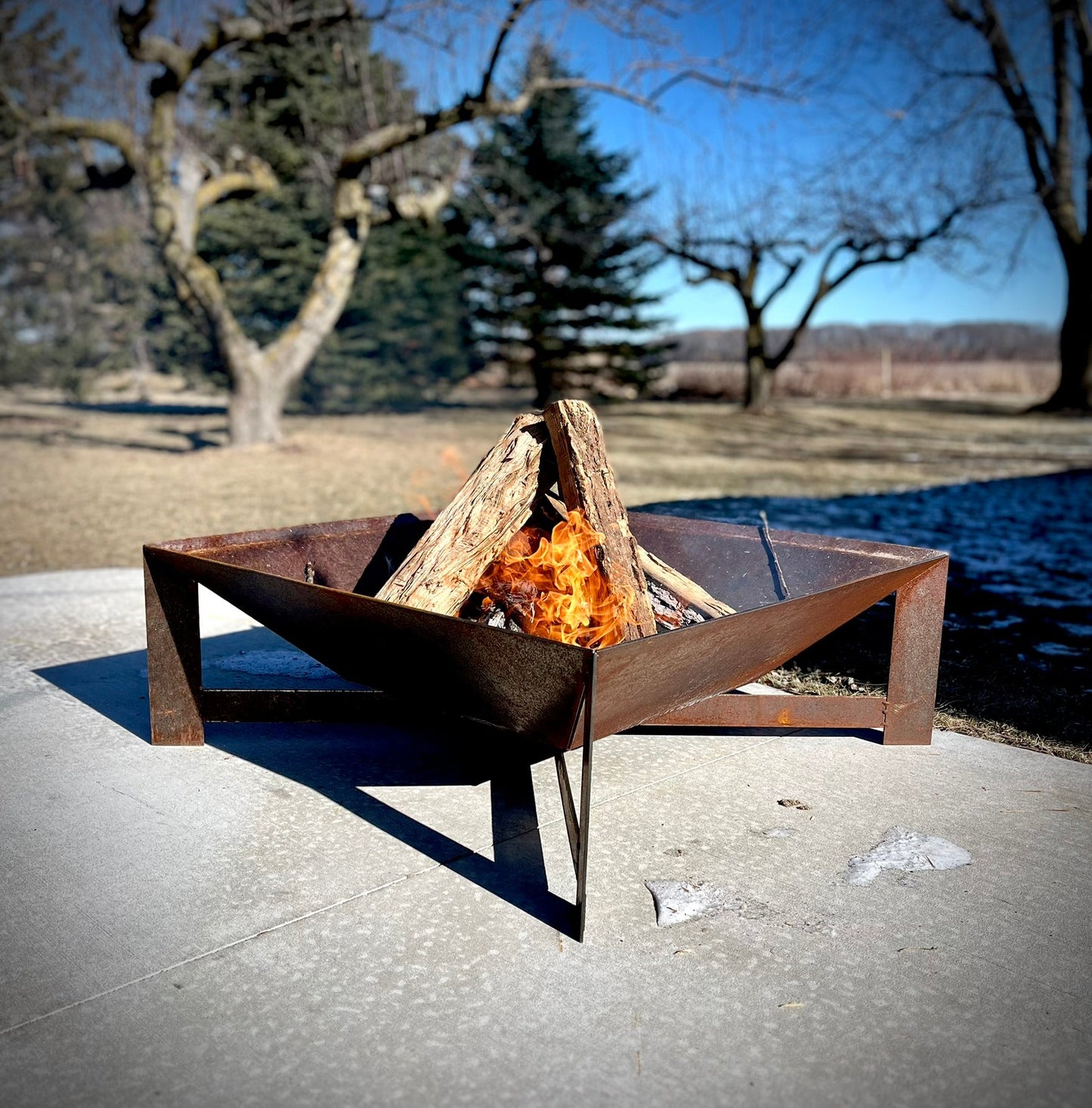 The Burn Box - Industrial Steel Outdoor Fire Pit - Multiple Sizes - fire pit - firepit - Northern Forge, LLC