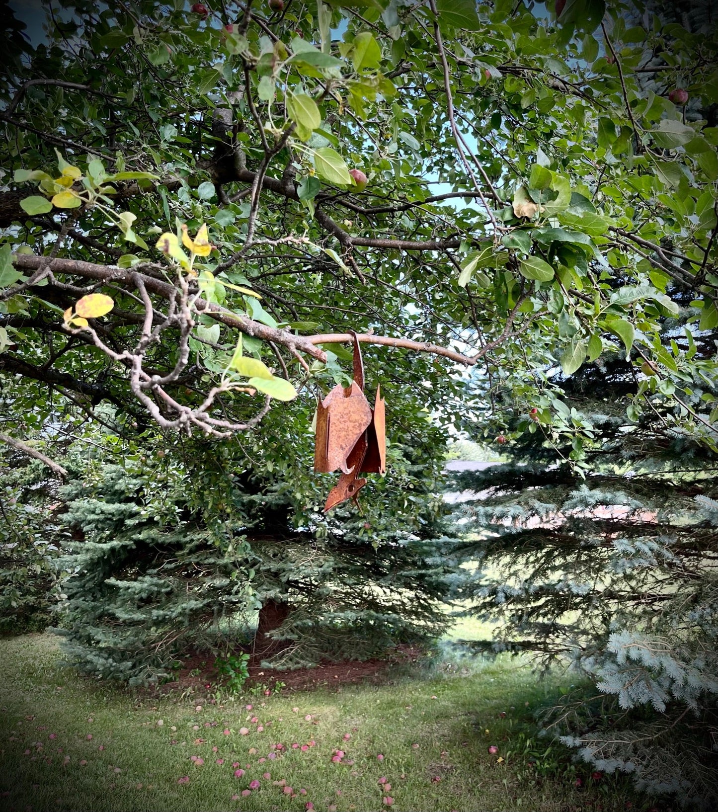 Hanging Bat | 2 Finishes | 12 in. - halloween bat - halloween decor - Northern Forge, LLC