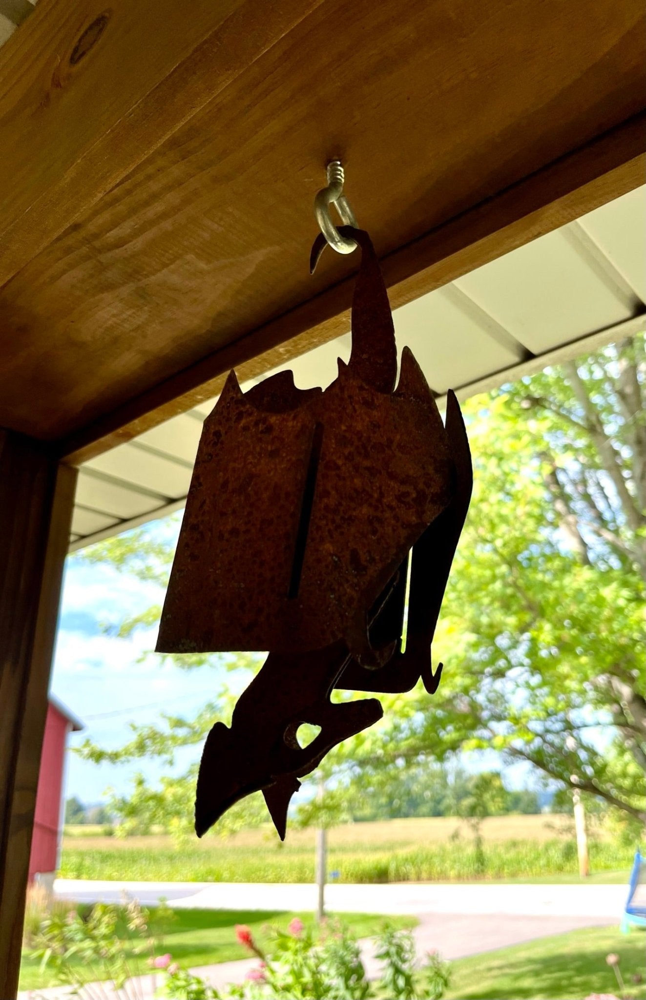 Hanging Bat | 2 Finishes | 12 in. - halloween bat - halloween decor - Northern Forge, LLC