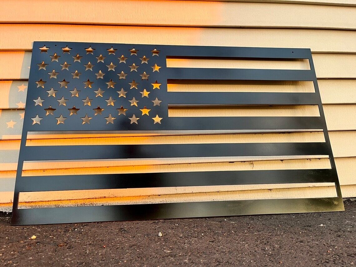 Steel American Flag - distressed flag - flag - Northern Forge, LLC