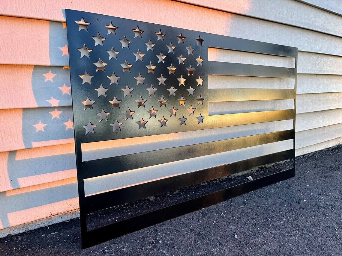 Steel American Flag - distressed flag - flag - Northern Forge, LLC