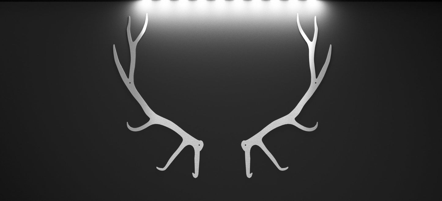 Steel Elk Antlers Wall Art - big game - hunt - Northern Forge, LLC