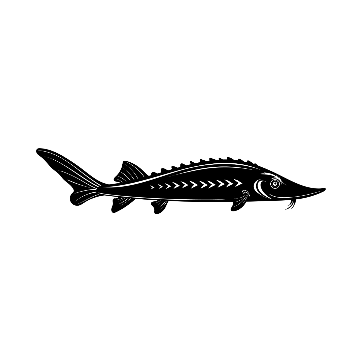 Steel Shovelnose Sturgeon - cabin sign - fish - Northern Forge, LLC