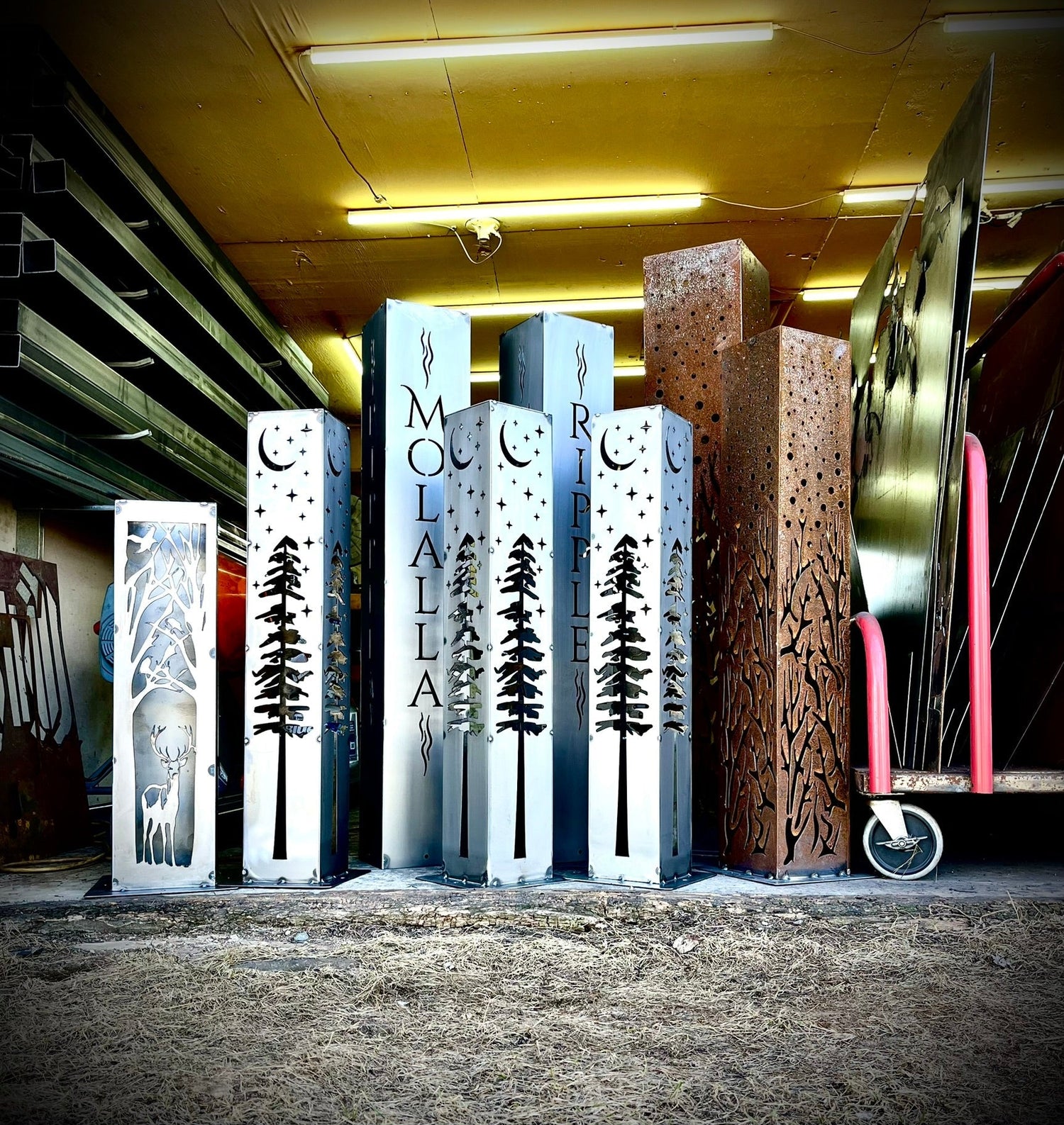 Luminary Pillars - Large - Steel - Northern Forge, LLC
