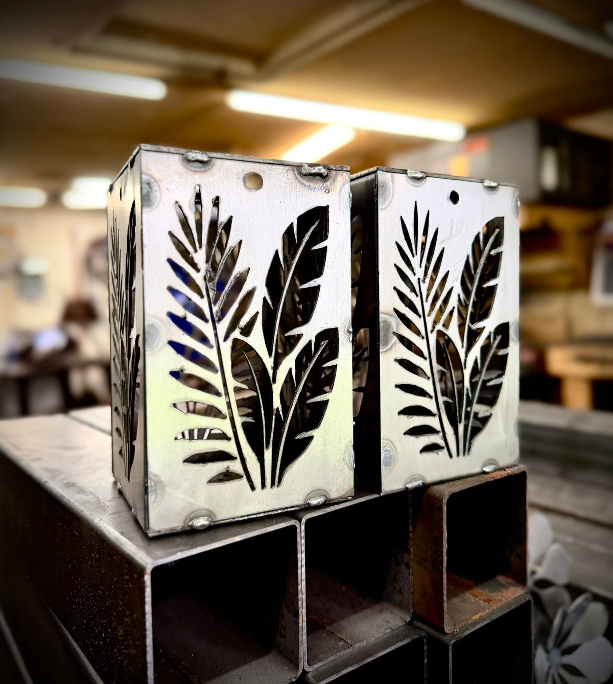 Tropical Breeze Steel Hanging Solar Light | 6.5 in.