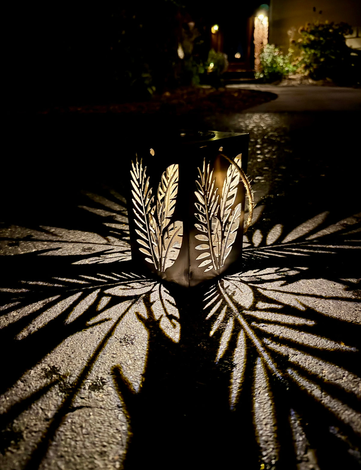 Tropical Breeze Steel Hanging Solar Light | 6.5 in.