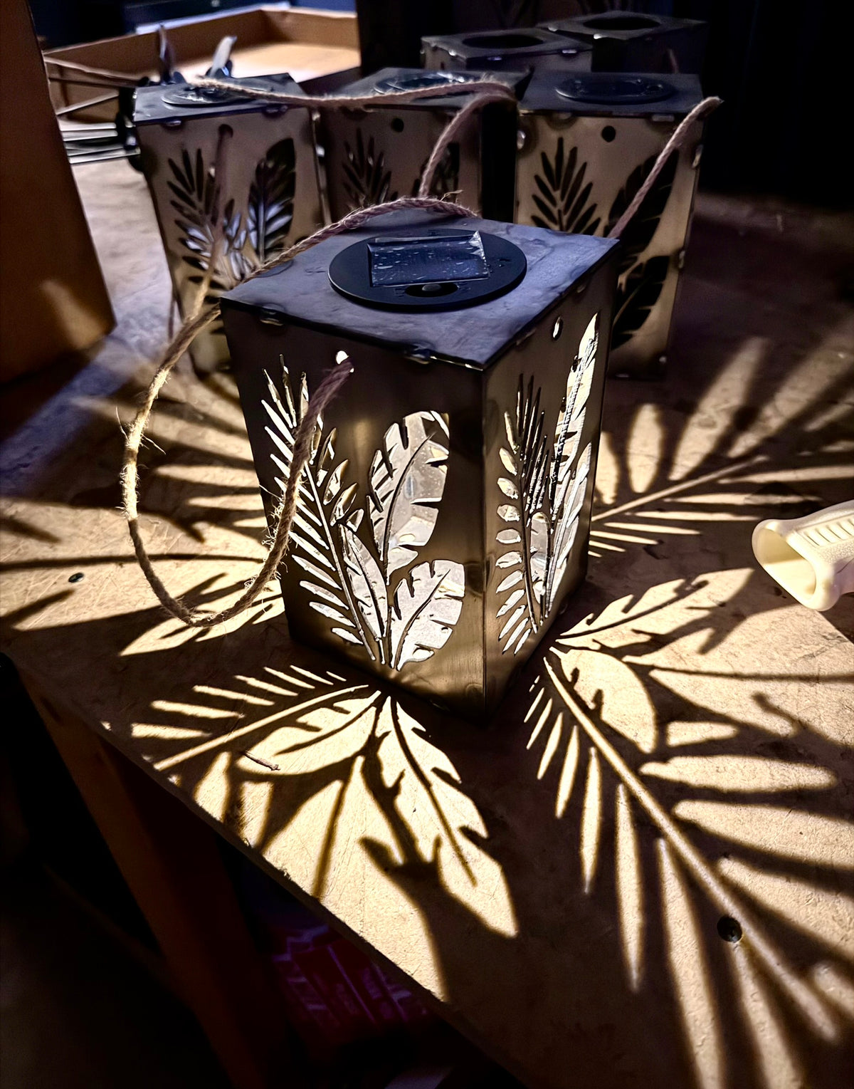Tropical Breeze Steel Hanging Solar Light | 6.5 in.