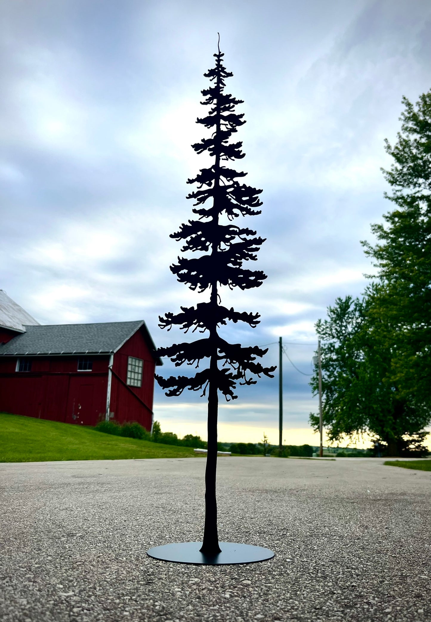 XL Steel Fir Tree - Free-standing