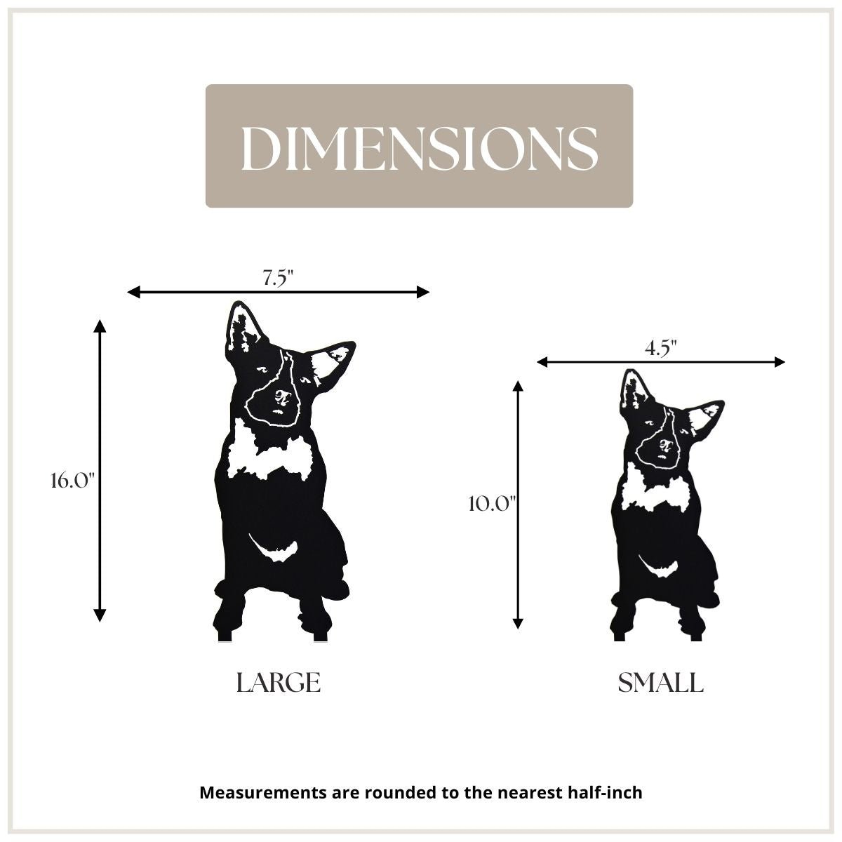 Australian Cattle Dog Metal Art – Handcrafted Dog Décor - My Metal Rescue - Shopify Collective - Northern Forge, LLC