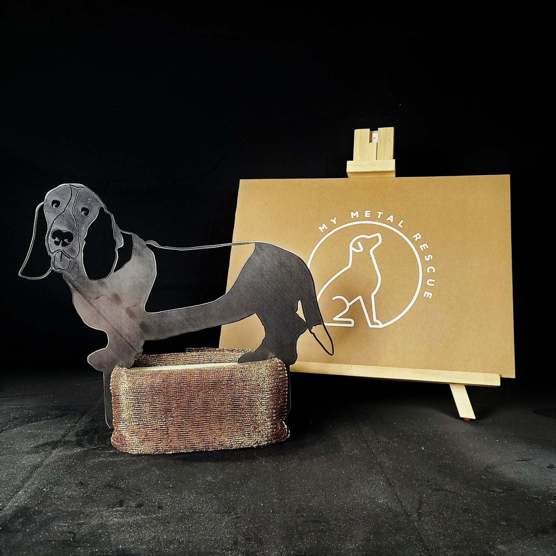 Basset Hound Metal Art – Handcrafted Dog Décor - My Metal Rescue - Shopify Collective - Northern Forge, LLC