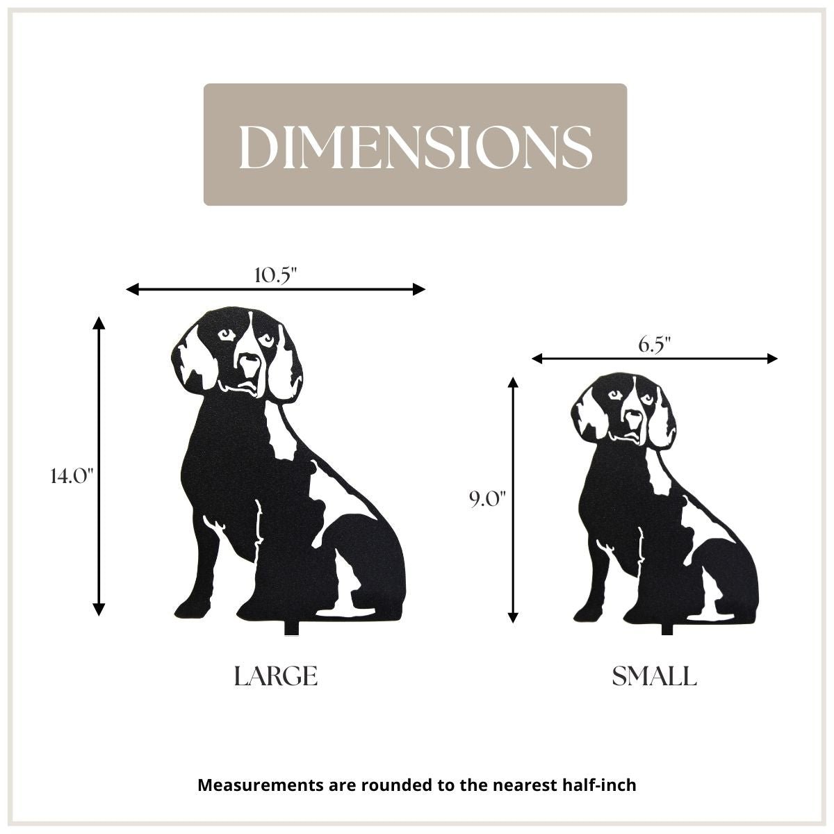 Beagle Metal Art – Handcrafted Dog Décor - My Metal Rescue - Shopify Collective - Northern Forge, LLC