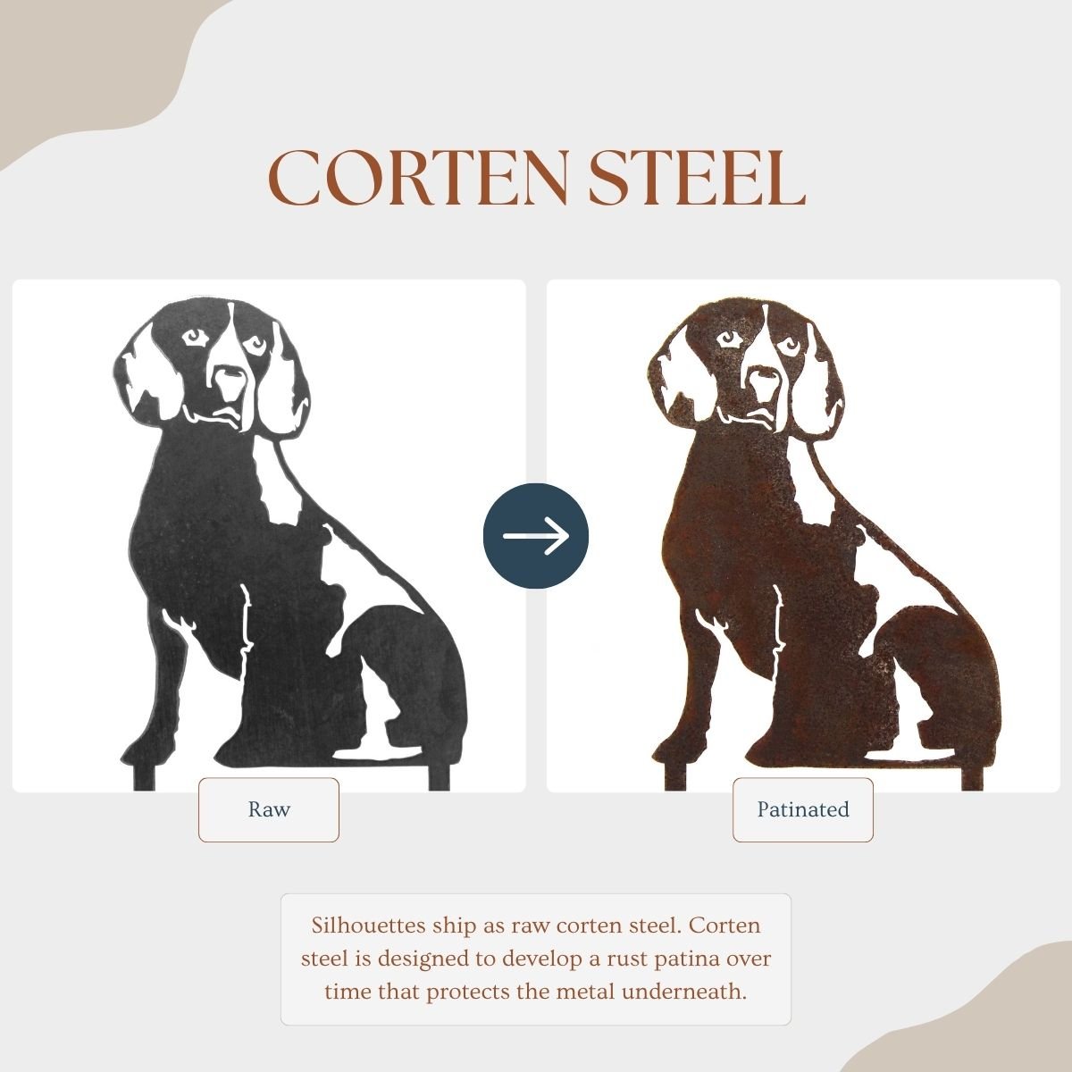 Beagle Metal Art – Handcrafted Dog Décor - My Metal Rescue - Shopify Collective - Northern Forge, LLC