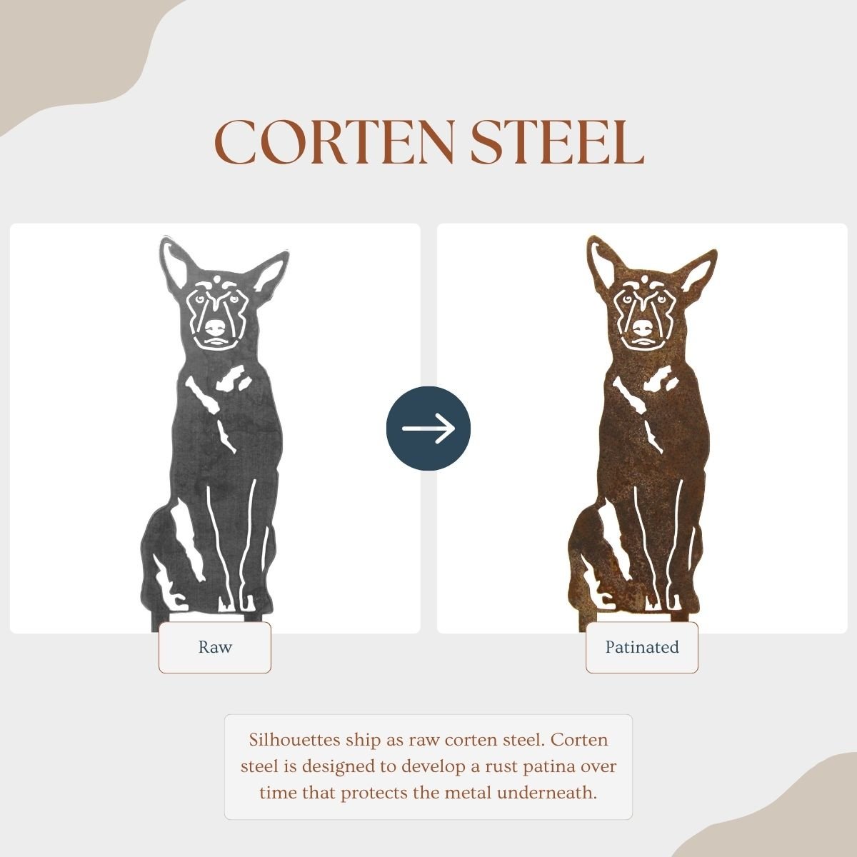 Belgian Malinois Metal Art – Handcrafted Dog Décor - My Metal Rescue - Shopify Collective - Northern Forge, LLC