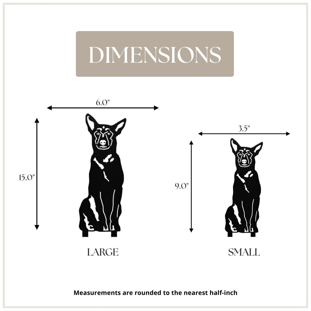 Belgian Malinois Metal Art – Handcrafted Dog Décor - My Metal Rescue - Shopify Collective - Northern Forge, LLC