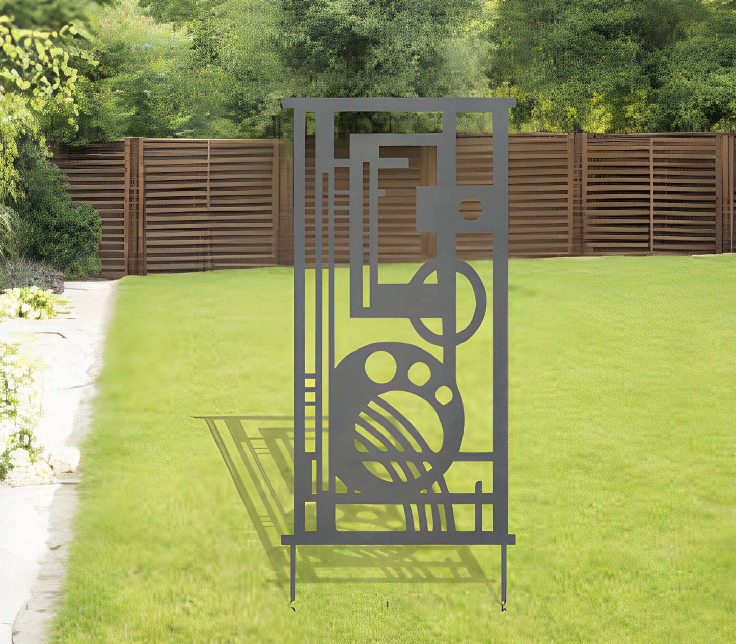 Cameron Metal Trellis | Privacy Screen - Coastal Metal Art & Design - metal trellis - Northern Forge, LLC