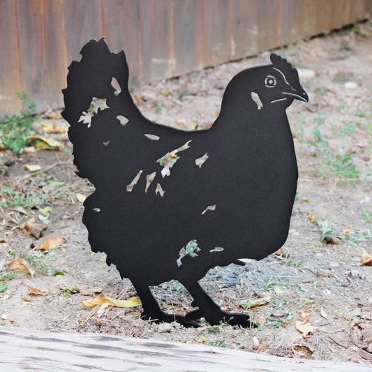 Chicken Metal Art – Handcrafted Chicken Décor - My Metal Rescue - Shopify Collective - Northern Forge, LLC