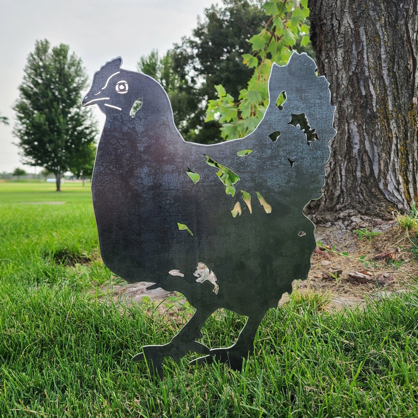 Chicken Metal Art – Handcrafted Chicken Décor - My Metal Rescue - Shopify Collective - Northern Forge, LLC
