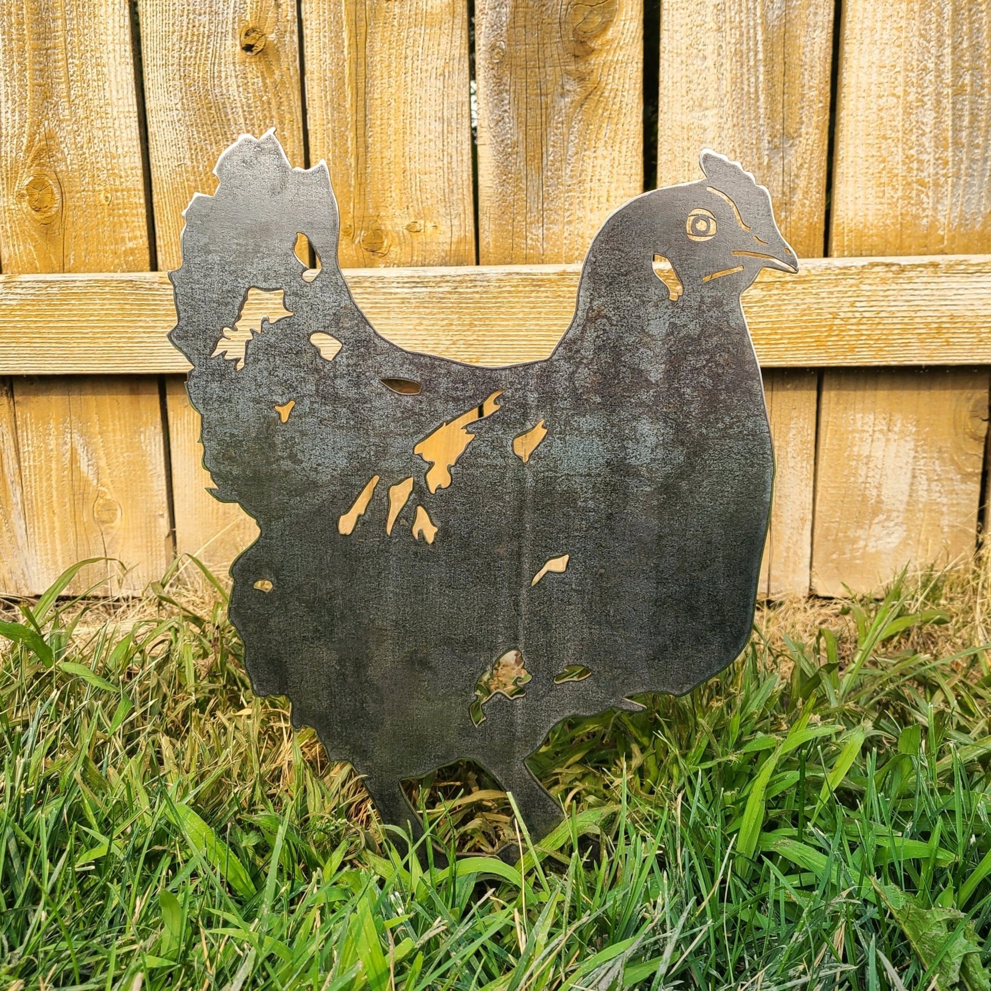 Chicken Metal Art – Handcrafted Chicken Décor - My Metal Rescue - Shopify Collective - Northern Forge, LLC
